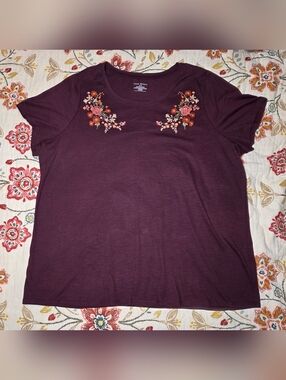 Lane Bryant plus size womens embroidered shirt size 22/24